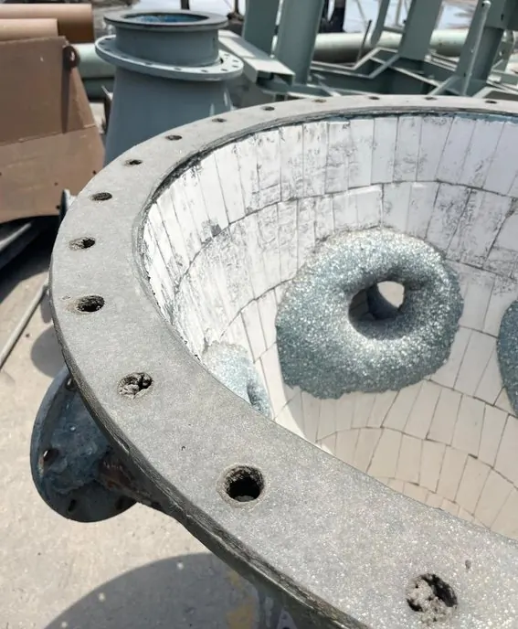 Ceramic lined cyclone
