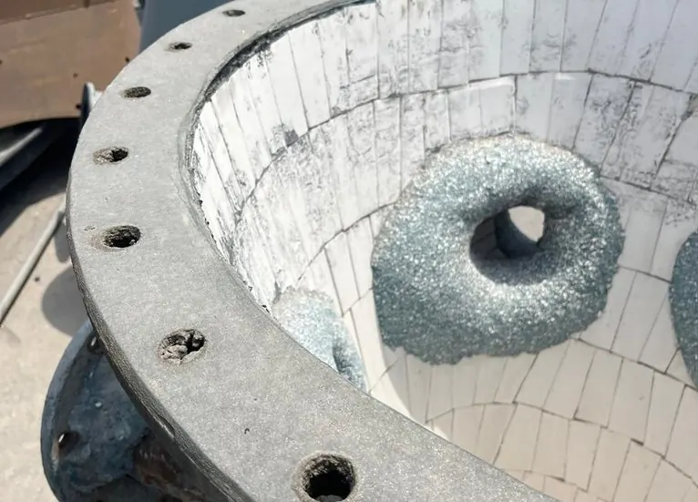 Ceramic lined cyclone